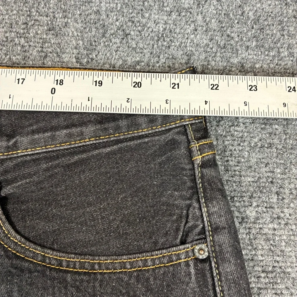Y2K 90s Levis 501 Original Straight Leg Jeans Mens 46x32 Dark Wash Button Fly